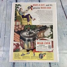 Vintage 1946 Print Ad Wear-Ever Pressure Cooker Magazine Advertisement Ephemera picture