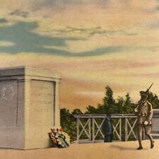 Postcard VA Tomb of the Unknown Soldier at Sunset, Virginia VTG 1938-1969 picture