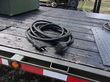 MILITARY SURPLUS 30 ISH FT EXTENSION CORD  CABLE FLOOD  LIGHT  GENERATOR US ARMY picture