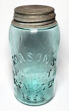 Antique Mason Glass Jar Mason's Patent Nov 30th 1858 19 or 61 Triangle Mark #MJ3 picture