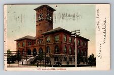 Alameda CA-California, City Hall, Antique, Vintage c1904 Souvenir Postcard picture