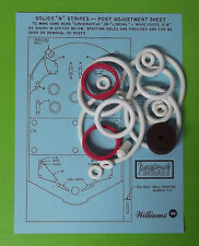 1971 Williams Solids N Stripes Pinball Machine Rubber Ring Kit picture
