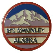 Vintage Mount McKinley Alaska Scenic Travel Souvenir Pin picture