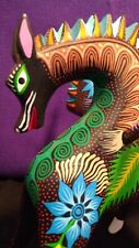 Alebrije Mexican Folk Art Signed Fantasy Winged Horse Pegasus carved handpainted picture