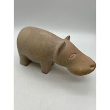 Vintage Carved Soapstone Hippo Hippopotamus Figurine Paperweight picture