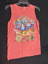 Disney Parks Disneyland Women’s Sleeveless Shirt / Tank Coral Color Size Small picture
