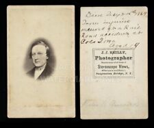 1840s 1860s CDV by JJ Reilly ID'd Man Note Killed in Iowa Railro Train Accident picture