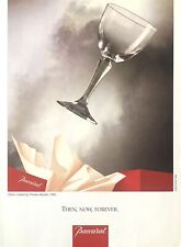 1992 BACCARAT Crystal Classics Opera Created by Thomas Bastide Vintage PRINT AD picture