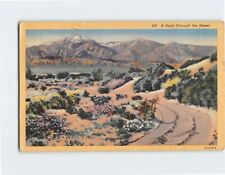 Postcard A Road Through the Desert California USA North America picture