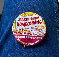 1941 World's Largest Mardi Gras Homecoming Minnesota Vs Northwestern 2 1/4