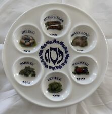 Passover Seder Plate Deluxe Quality Plastic 10