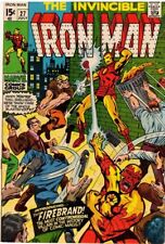Invincible Iron Man #27  1st appearance Firebrand 1970 Marvel Comics picture