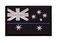 AUSTRALIAN FLAG POLICE THIN BLUE LINE SWAT AU FLAG HOOK PATCH  picture