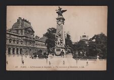 USA6 American postcard architecture city street Paris Monument of Gambetta picture