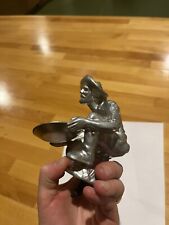 1949 Hood Ornament Willy’s Gold Panning Alaska Miner  Jeep 1.84 Lbs picture