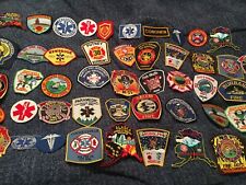 Lot of 50 Various Fire Department Patches Vintage Ones Included (lot X6) picture