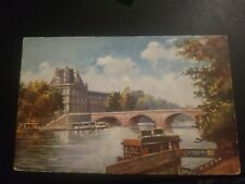 Raphael Tuck Postcard Paris France 1910 Seine River Pont Royal Bridge Oilette picture