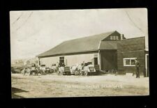 RPPC Iola,Wisconsin WI The Potato Market, horses and wagons on dirt road u-1912 picture