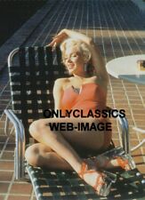 1953 SEXY MARILYN MONROE IN SWIMSUIT LOUNGING BY POOL 5x7 PHOTO PINUP CHEESECAKE picture