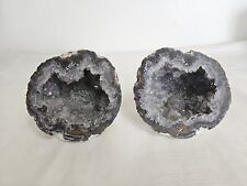 Geode Pair Cut and Polished With Plaster Base picture