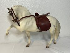 Vtg Breyer #68 Legionario III Andalusian White Alabaster Stallion With Saddle picture