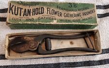 VINTAGE KUT-AN-HOLD PARROT BEAK SECATEURS CHAMPIONS CIRCA 1950's WITH BOX & INST picture