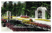 Vintage Butchart’s Gardens British Columbia Canada Real Photo Postcard B8 New picture