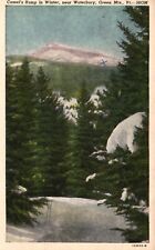 Postcard VT near Waterbury, Green Mts Camels Hump in Winter Vintage PC e4617 picture