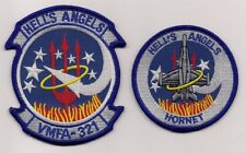 USMC VMFA-321 HELL'S ANGELS patch set F/A-18 HORNET FIGHTER - ATTACK SQN picture