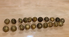 (21) Rare G.A.R. Grand Army of the Republic Brass Button Lot 1/2 Inch picture