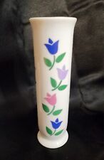Vintage Ceramic FTDA Flower Bud Vase With Tulip Design 1988 Korea 6.5