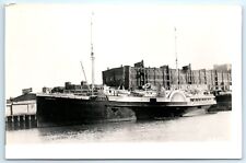 POSTCARD RPPC Old Dominion Steamer Steamship Joy Line Atlas Stores picture