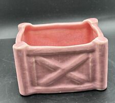 VINTAGE MCM 518 Pottery Pink Ceramic Rectangle Planter USA 2.5X 4 X 3