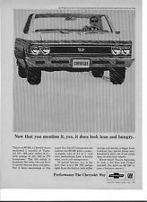 2  1966 Chevrolet Chevelle SS 396 print ad (ads):  