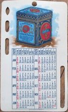 Celluloid 1909 Pocket Calendar, Typewriter Ribbon, Ink Advertising, Color Litho picture