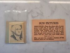 George Washington W626 Sun Pictures Photo Kits 1931 With Original Envelope RARE picture