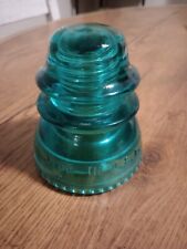 Vintage Glass Insulator Green Hemingray #42 Stained Decorative Antique Glass picture