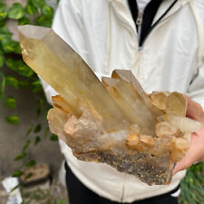 1.4lb Natural Citrine cluster mineral specimen quartz crystal healing picture