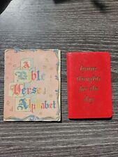 Vintage Pocket Bibles Hymns Antique Small Bibles 1960's picture