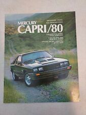 1980 Mercury Capri Turbo RS Coupe Dealer Brochure Book 9