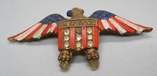 WWII Army, Navy, USMC Eagle Red White & Blue Son In Service Home Front Badge Pin picture