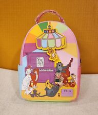 Loungefly Disney The Aristocats Party Scene Colorful Jazzy Cat Mini Backpack NEW picture