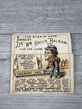 Metamorphic or Transformation Card Dr Wm Halls Balsam Cure w/Before After Illus picture