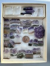 Amethyst and Quartz Crystals Lot picture