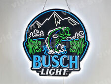 Bass Fish Fishing Mountain Beer 2D LED 20