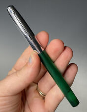Vintage Mid-Century Modern Green & Chrome Sheaffer Pen picture