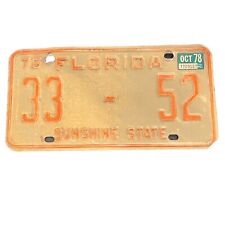 Vintage 1975 Florida License Plate Santa Rosa County - Low Number picture