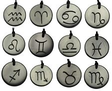 Shungite Emf Protection Necklace EMF Jewelry Stone Pendant Zodiac Sign Style 1pk picture