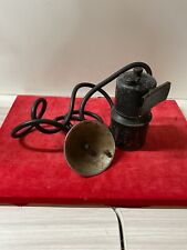 Vintage Justrite Carbide Miners Lamp With Hose And Belt Attachment.  Used picture
