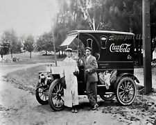 1920s Coca Cola Delivery Truck And Driver 8x10 Photo picture